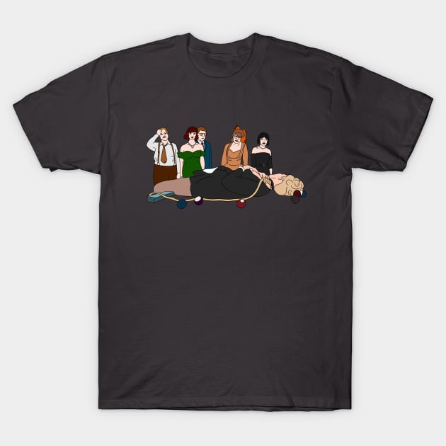 In the Billiard Room T-Shirt by thecompassrose